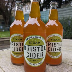 Steam cider bottles, Bristol Cider company